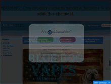 Tablet Screenshot of bluedogvapes.com